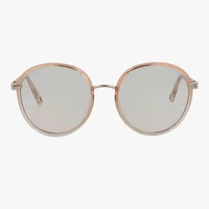 Chloe Round Gold Tone Sunglasses